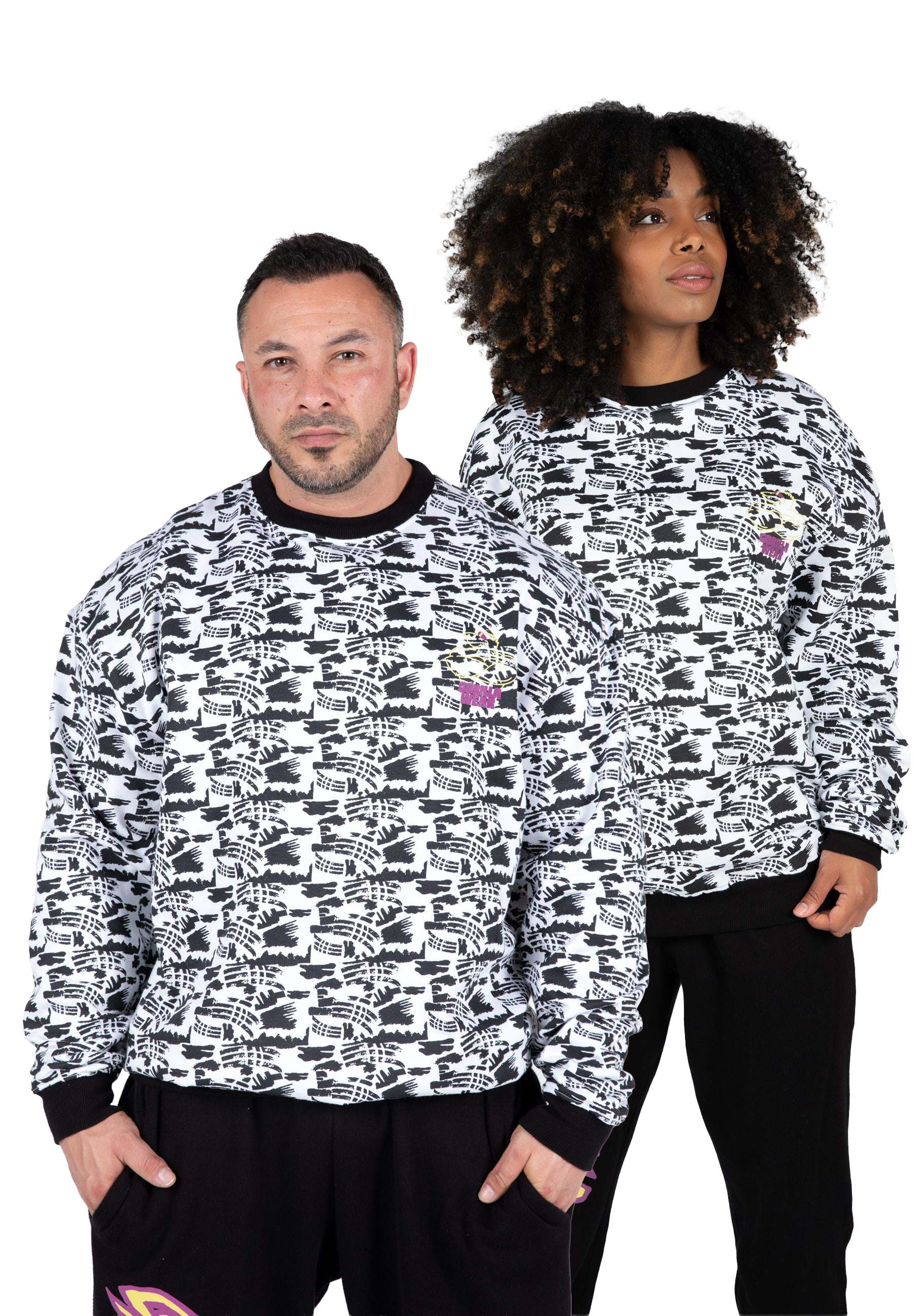 Legacy Oversized Sweatshirt - White/Black