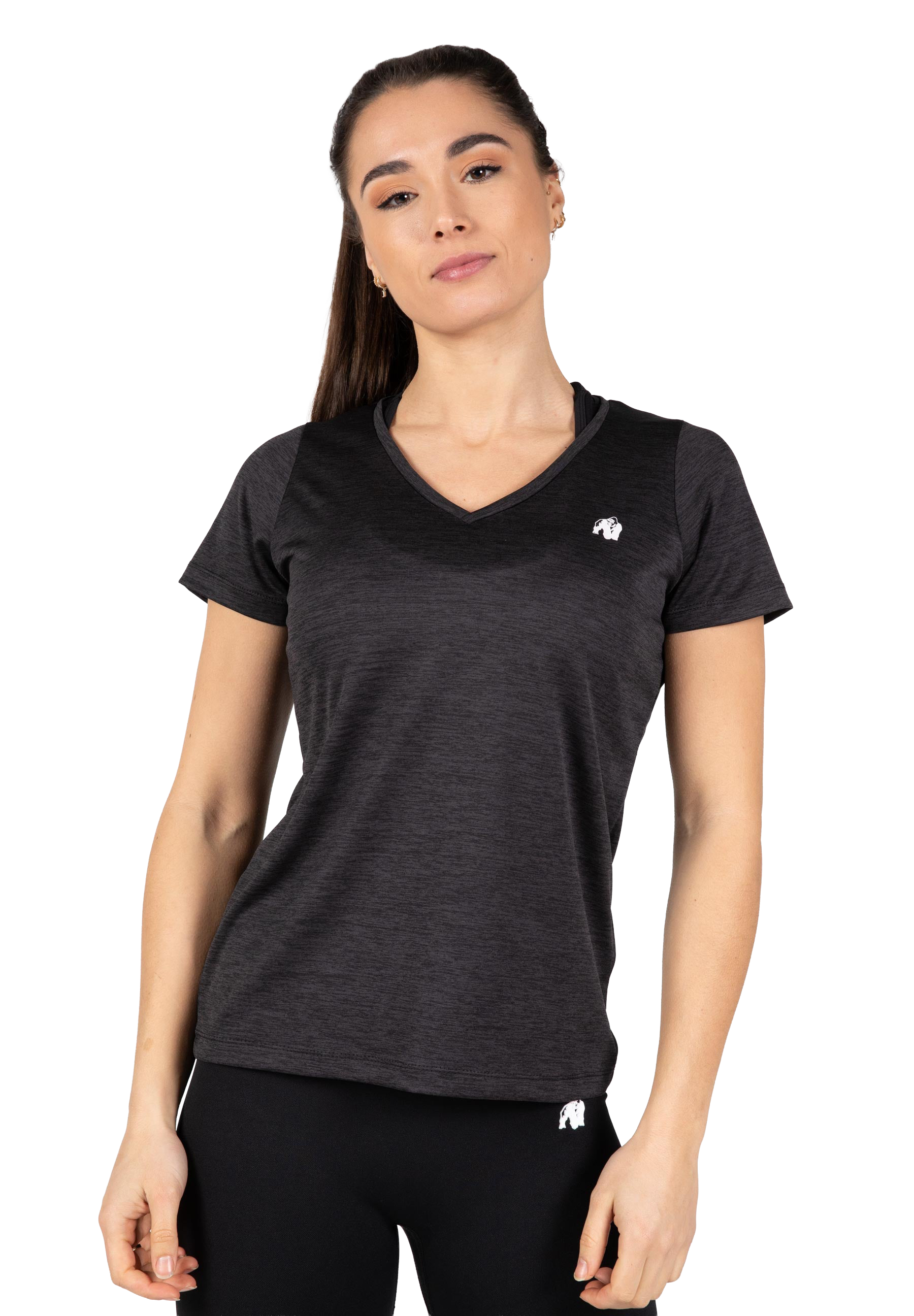Elmira V-Neck T-Shirt - Black