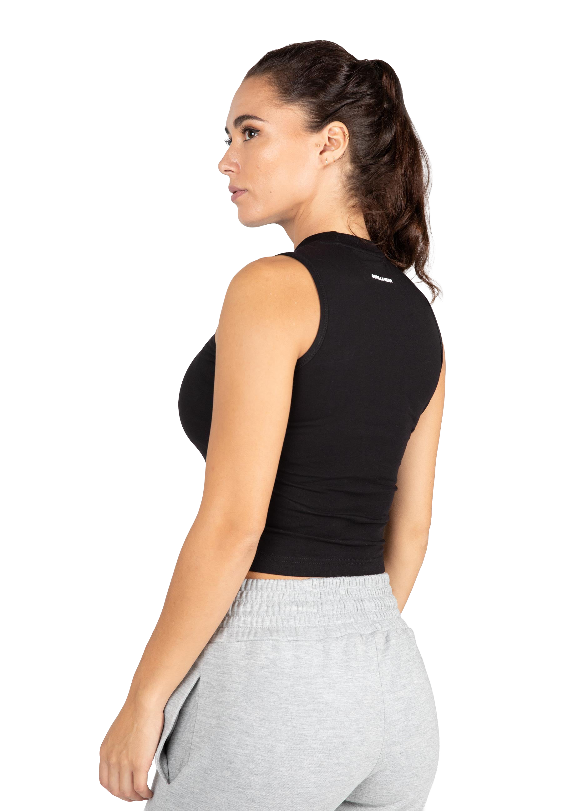 Livonia Crop Top -Black