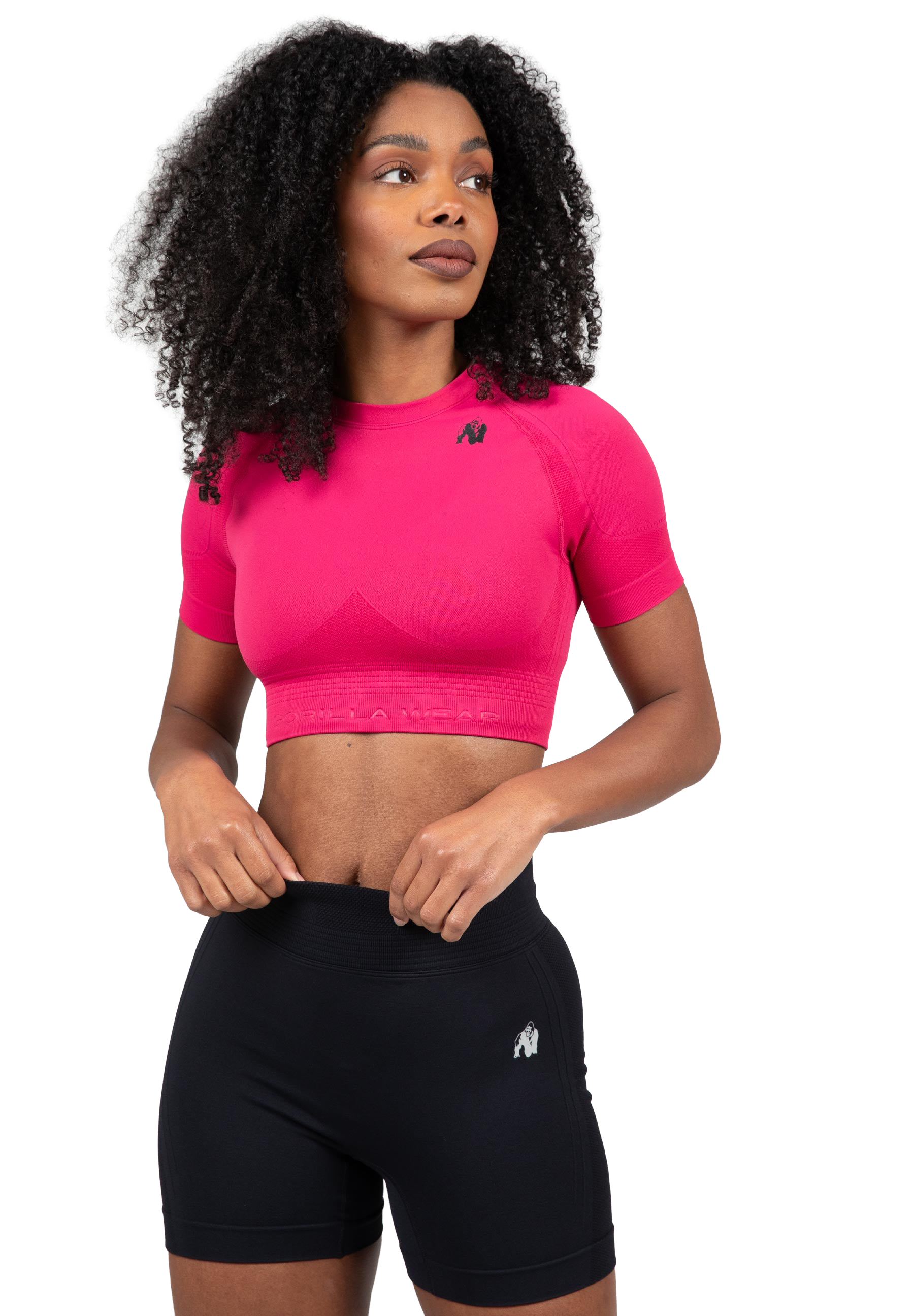 Whitney Seamless Crop Top - Pink