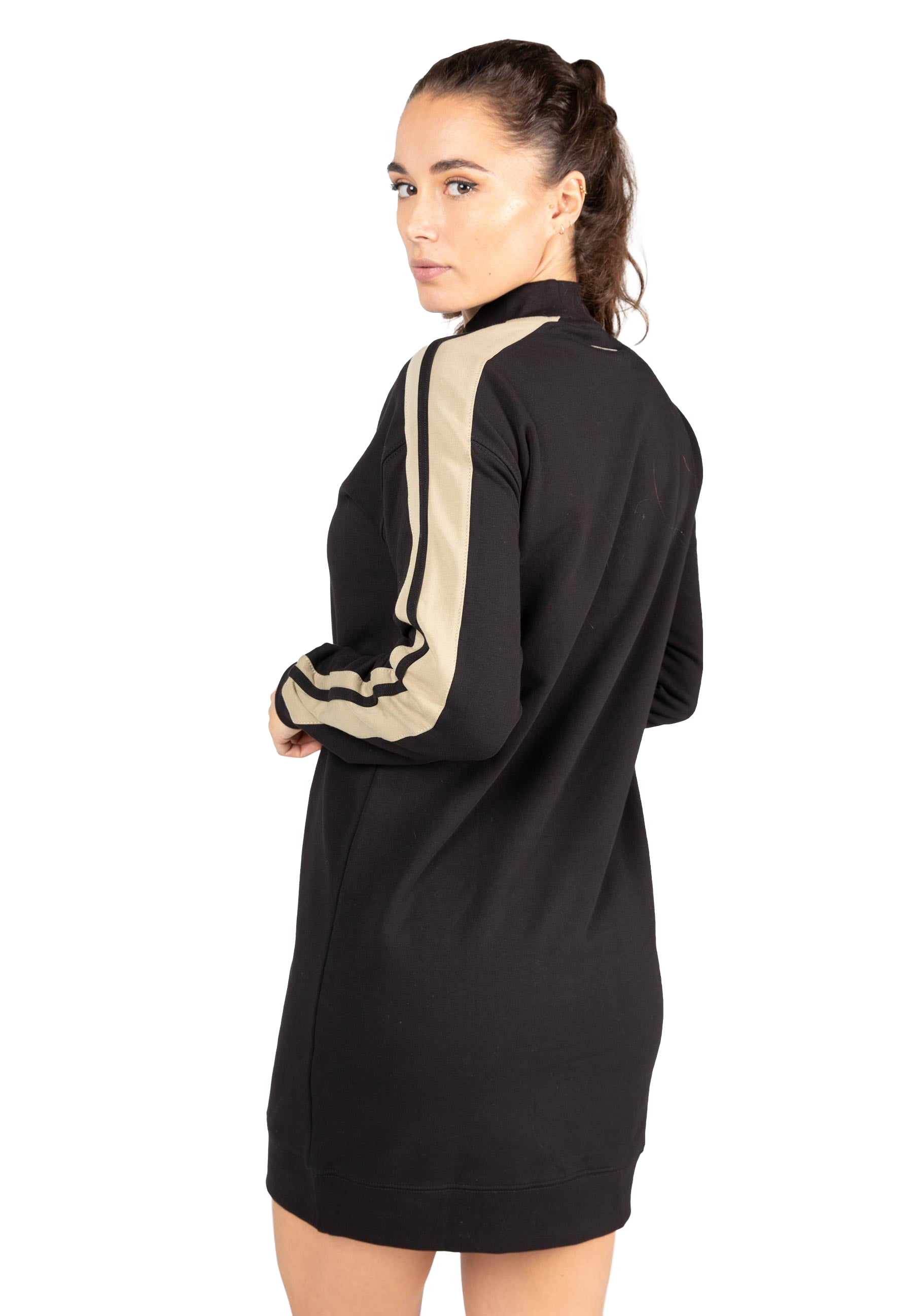 Isabella Sweatshirt Dress - Black