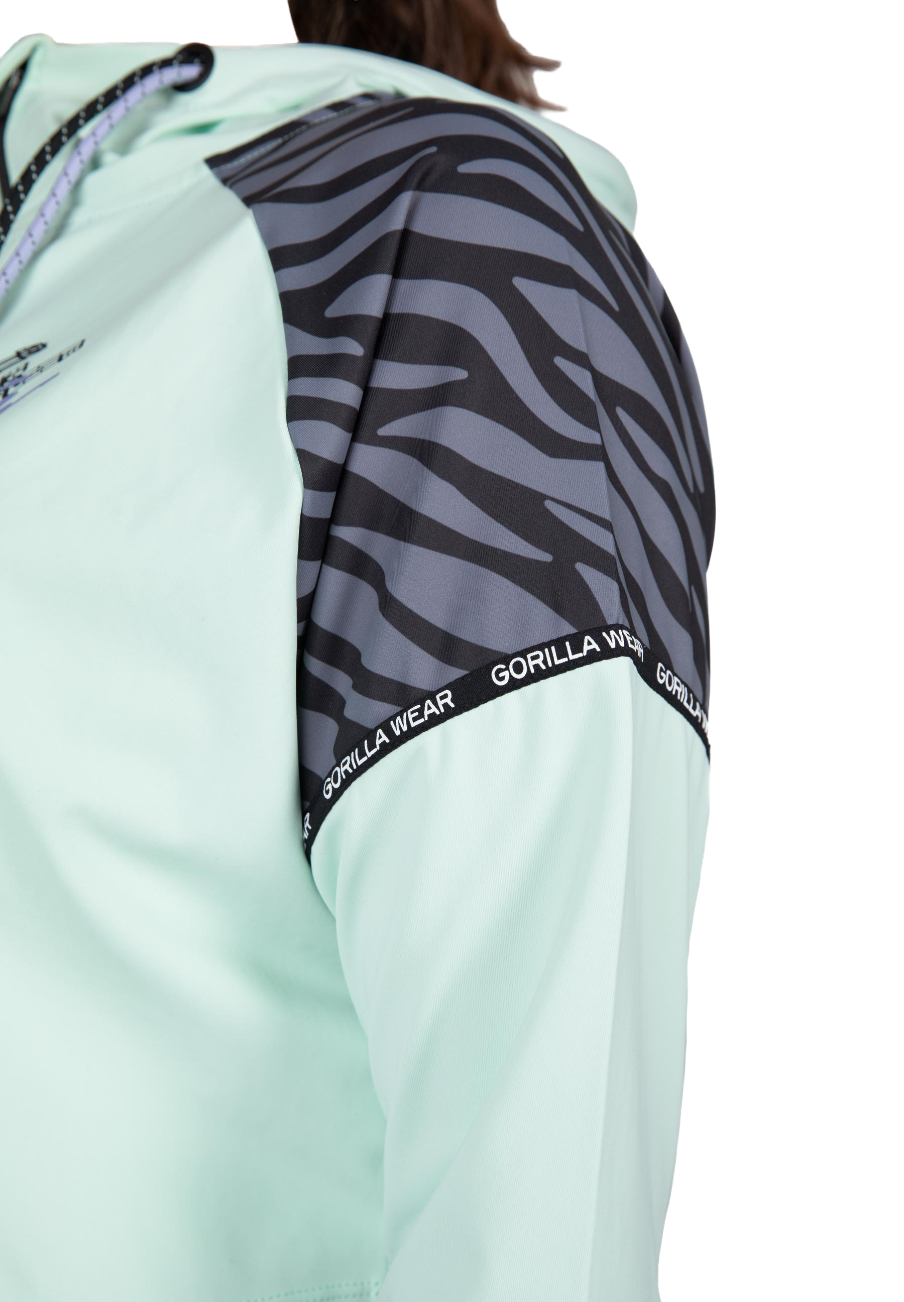 Zion Cropped Hoodie - Mint Green