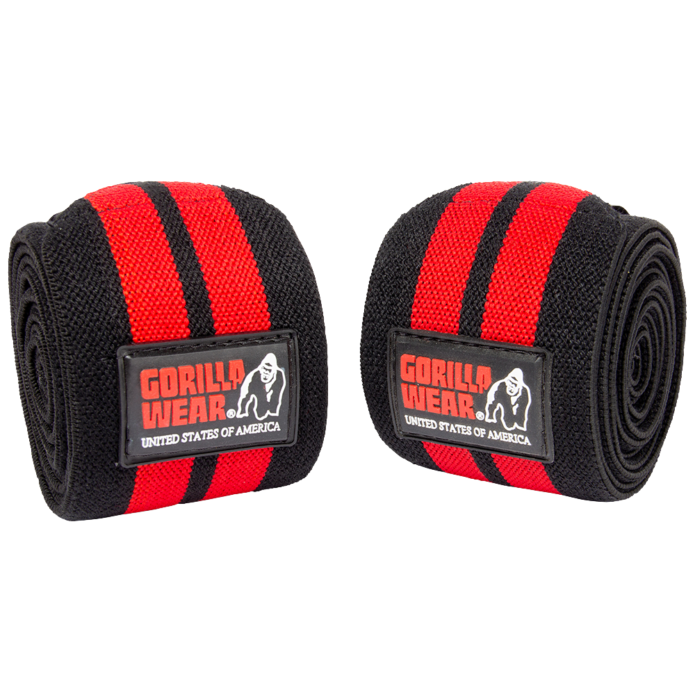 Knee Wraps - Black/Red