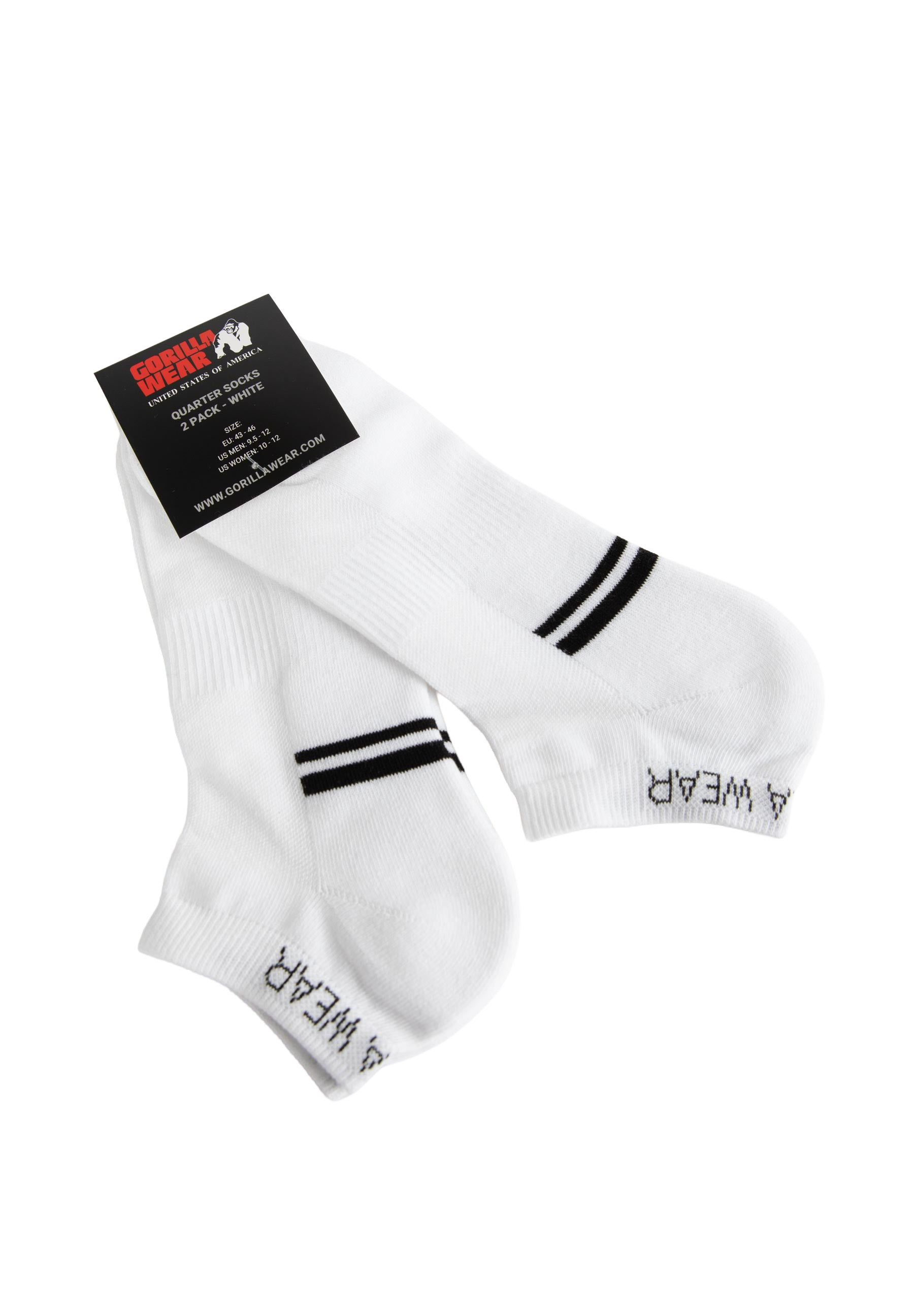 Quarter Socks 2-Pack - White