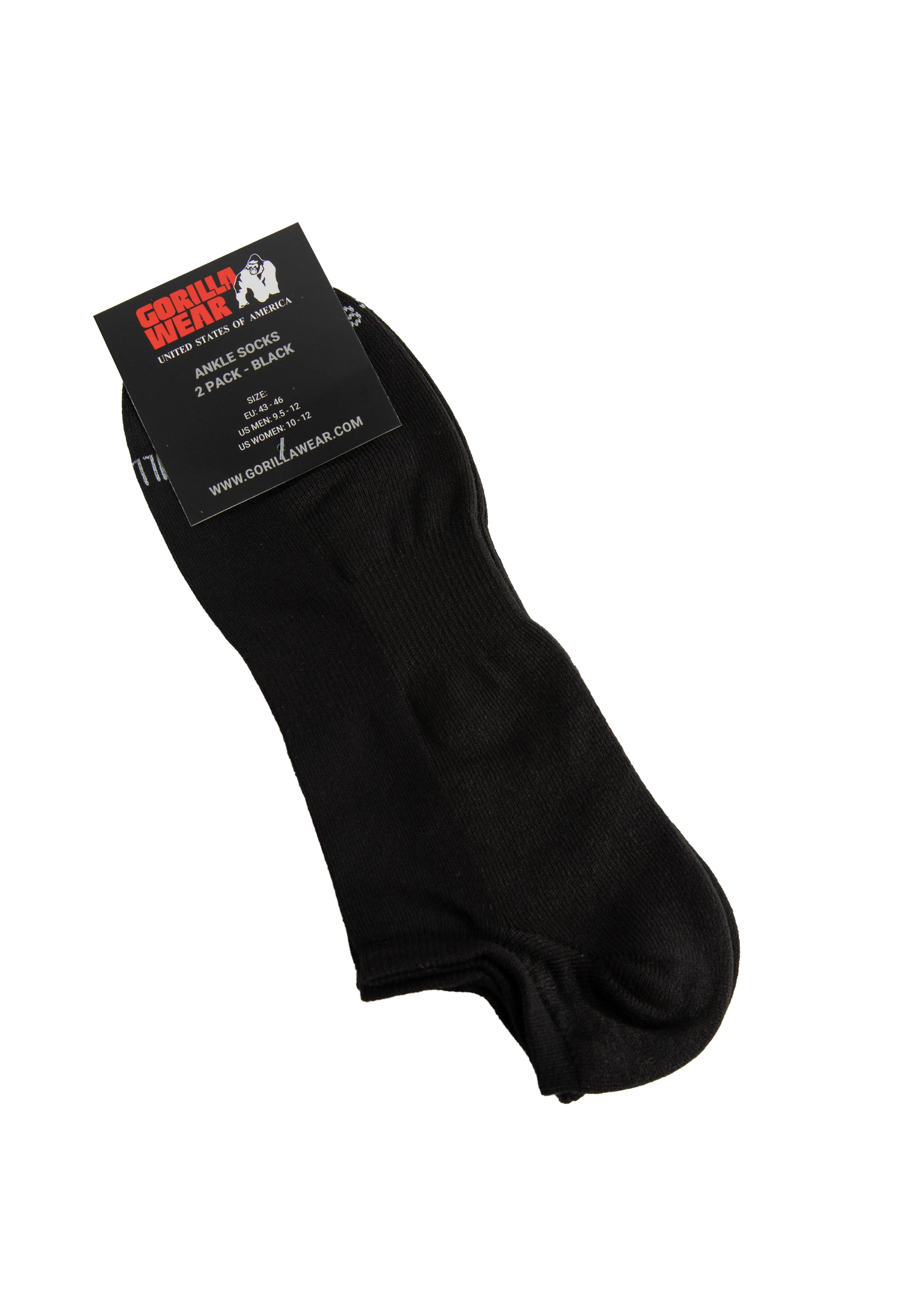 Ankle Socks 2-Pack - Black