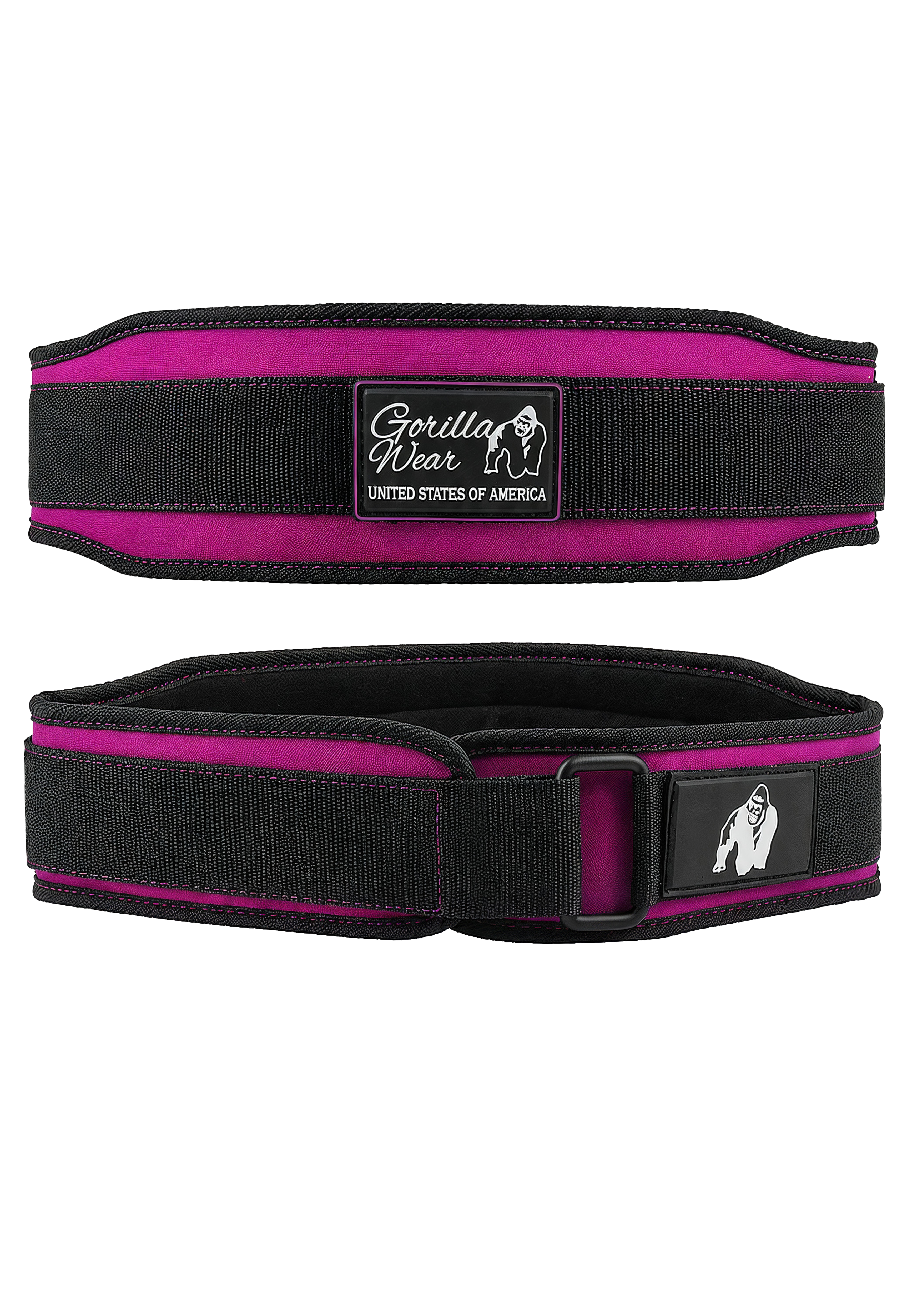Gorilla Wear 4 Inch Women's Lifting Belt - Black/Purple