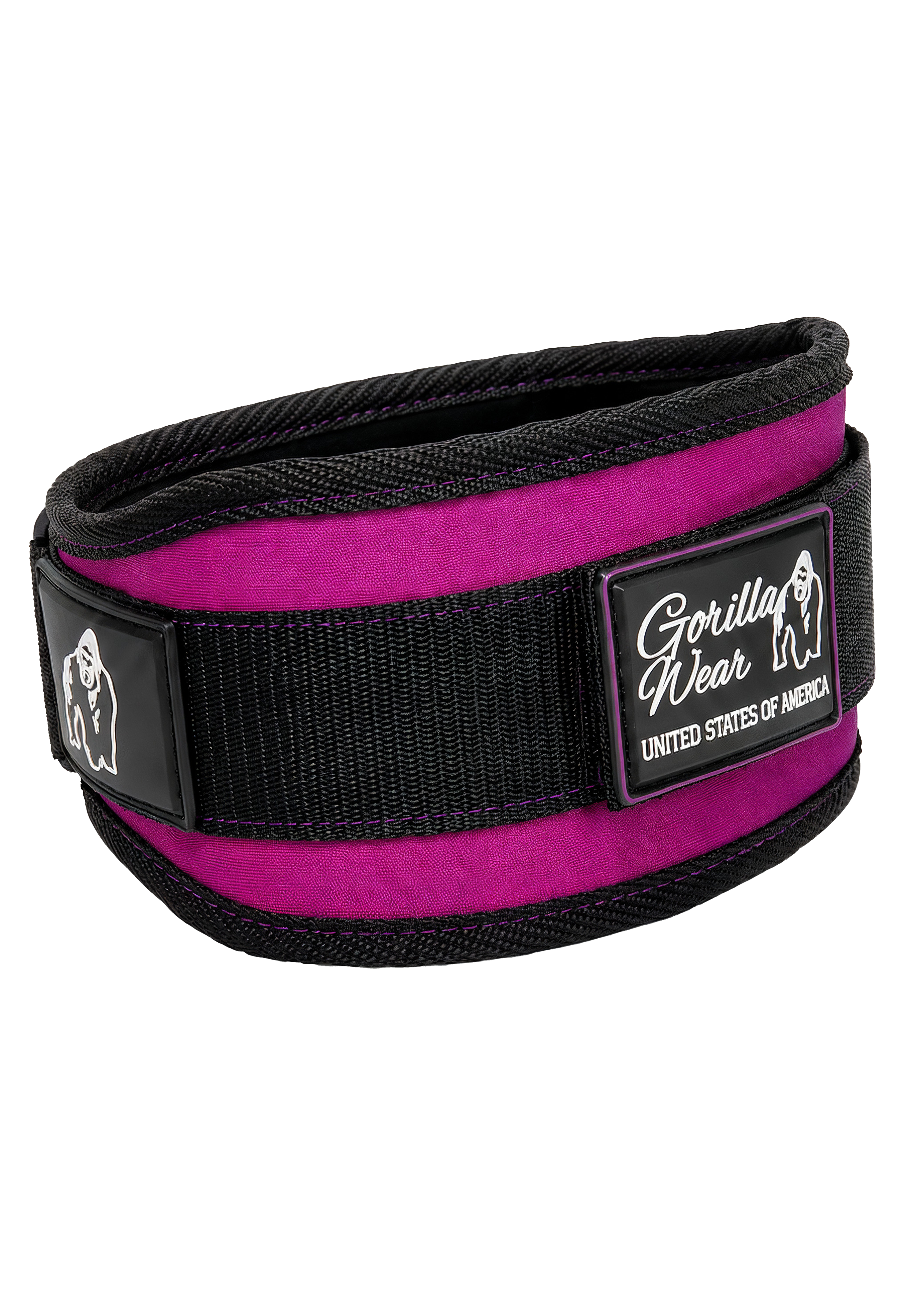 Gorilla Wear 4 Inch Women's Lifting Belt - Black/Purple