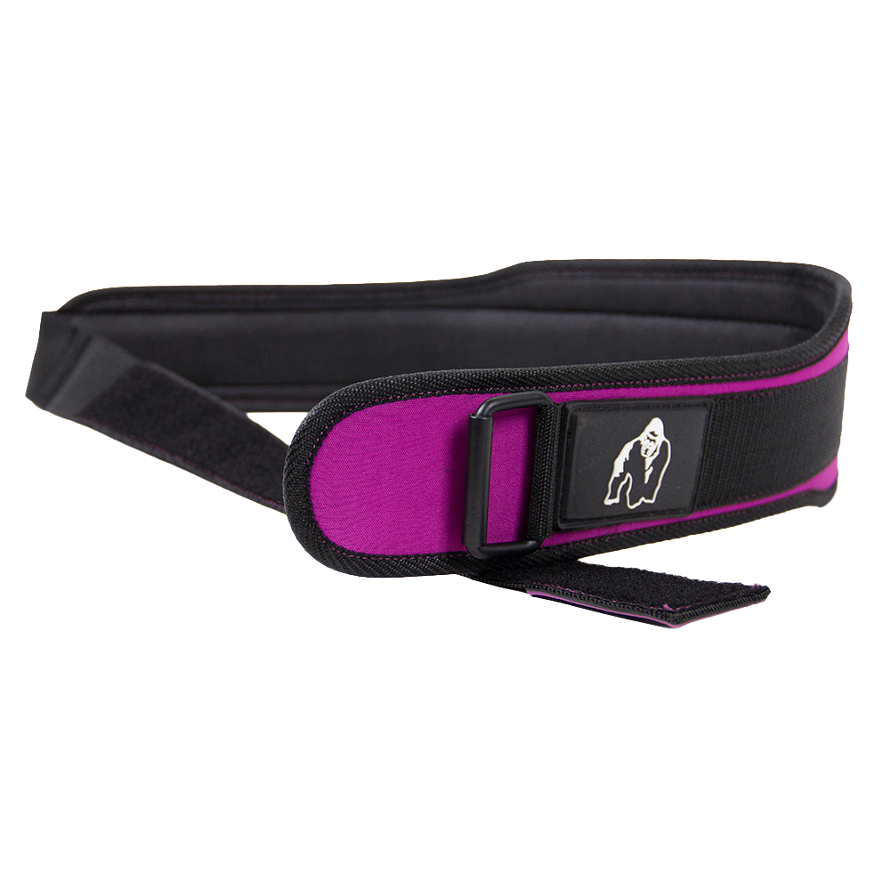 Gorilla Wear 4 Inch Women's Lifting Belt - Black/Purple