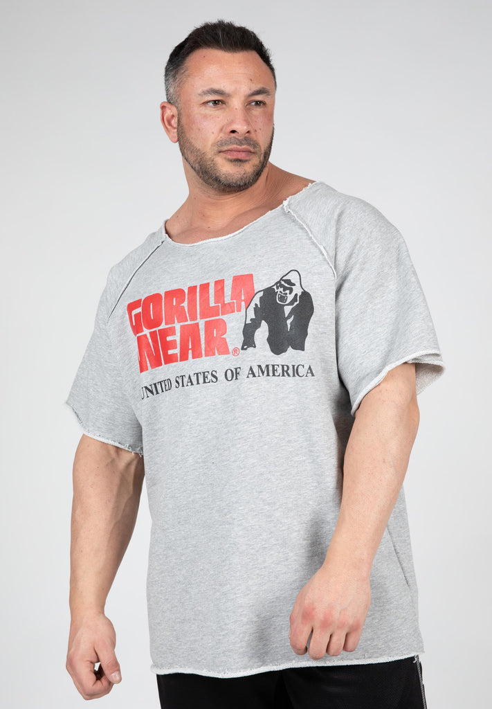 GORILLA WEAR Classic T-Shirt - White White S at  Men's Clothing store