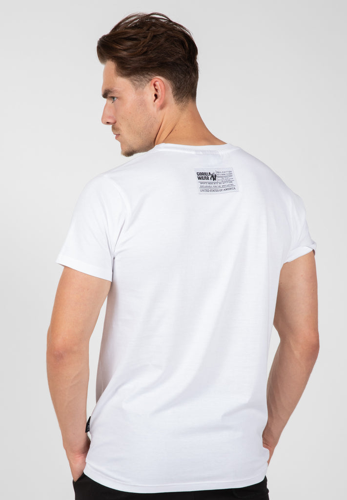 GORILLA WEAR Classic T-Shirt - White White S at  Men's Clothing store