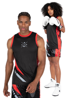 Hornell Tank Top - Black/Red - Unisex