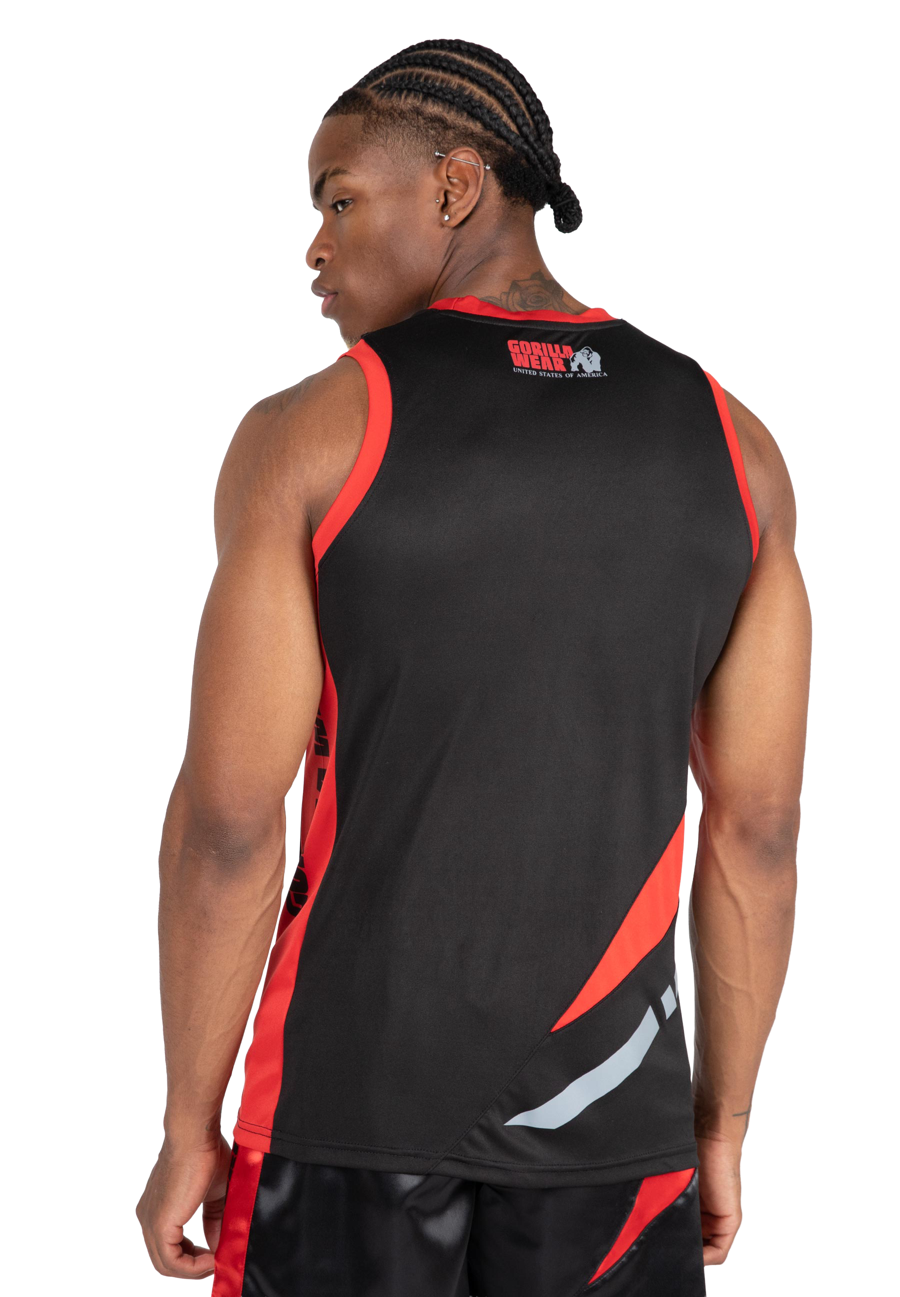 Hornell Tank Top - Black/Red - Unisex