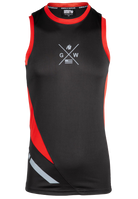 Hornell Tank Top - Black/Red - Unisex
