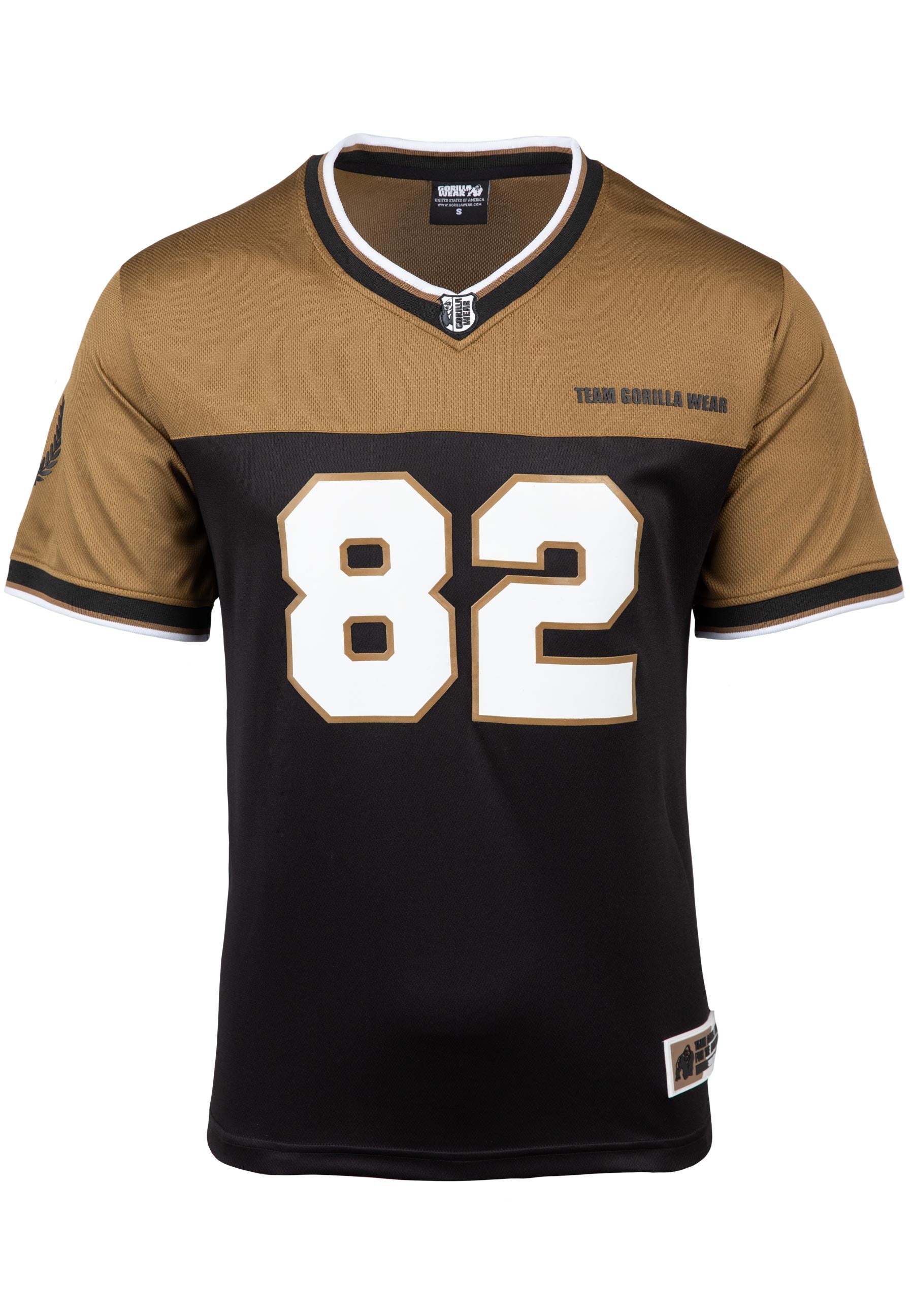 Trenton Football Jersey - Black/Gold | GorillaWearUsa