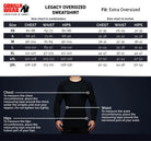 Legacy Oversized Sweatshirt - Red/Black