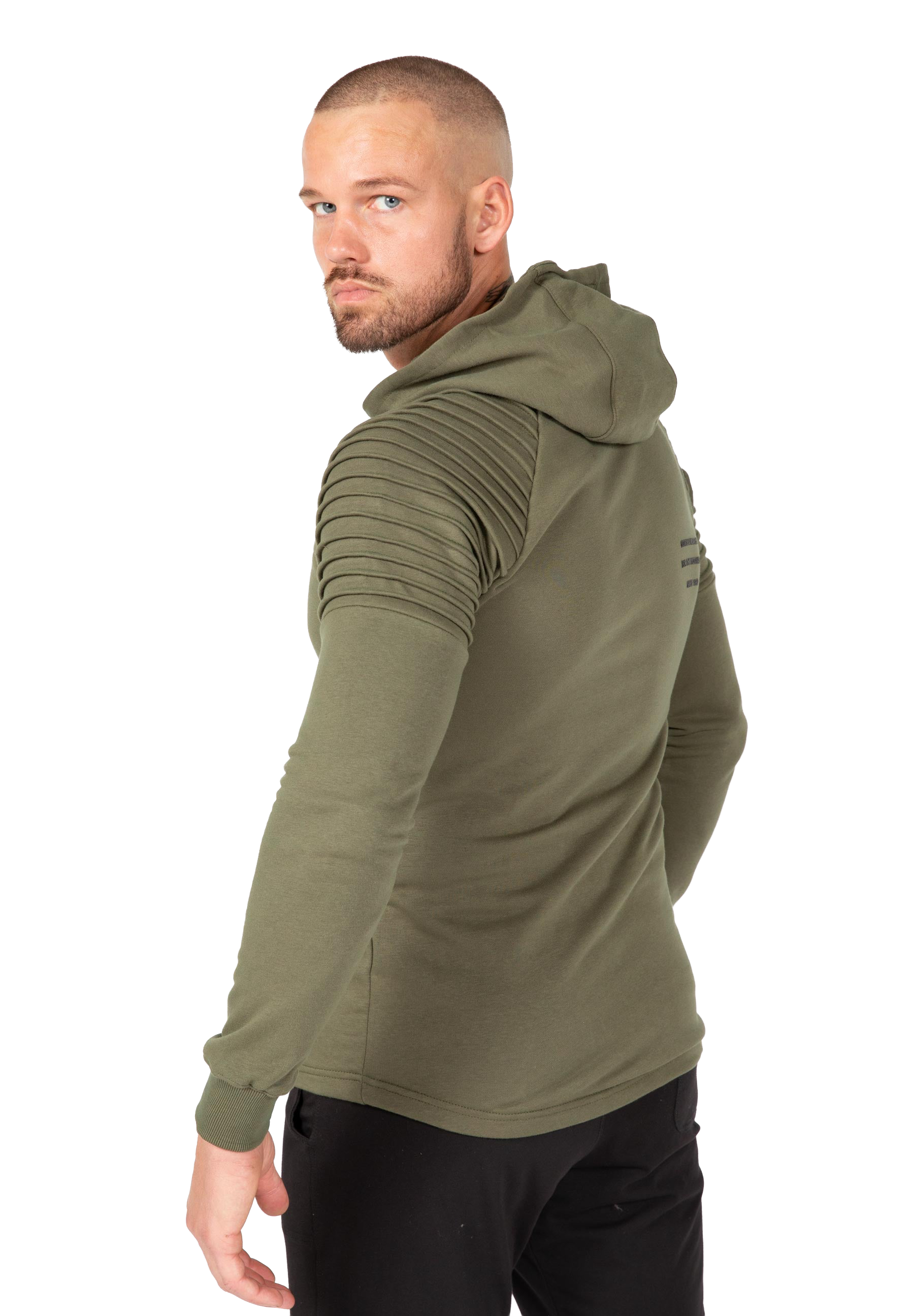 Delta Zipped Hoodie - Army Green – Gorilla Wear USA