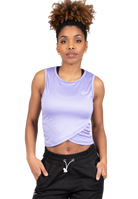 Estelle Twisted Crop Top - Lilac