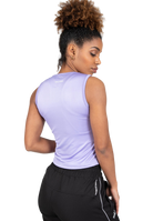 Estelle Twisted Crop Top - Lilac