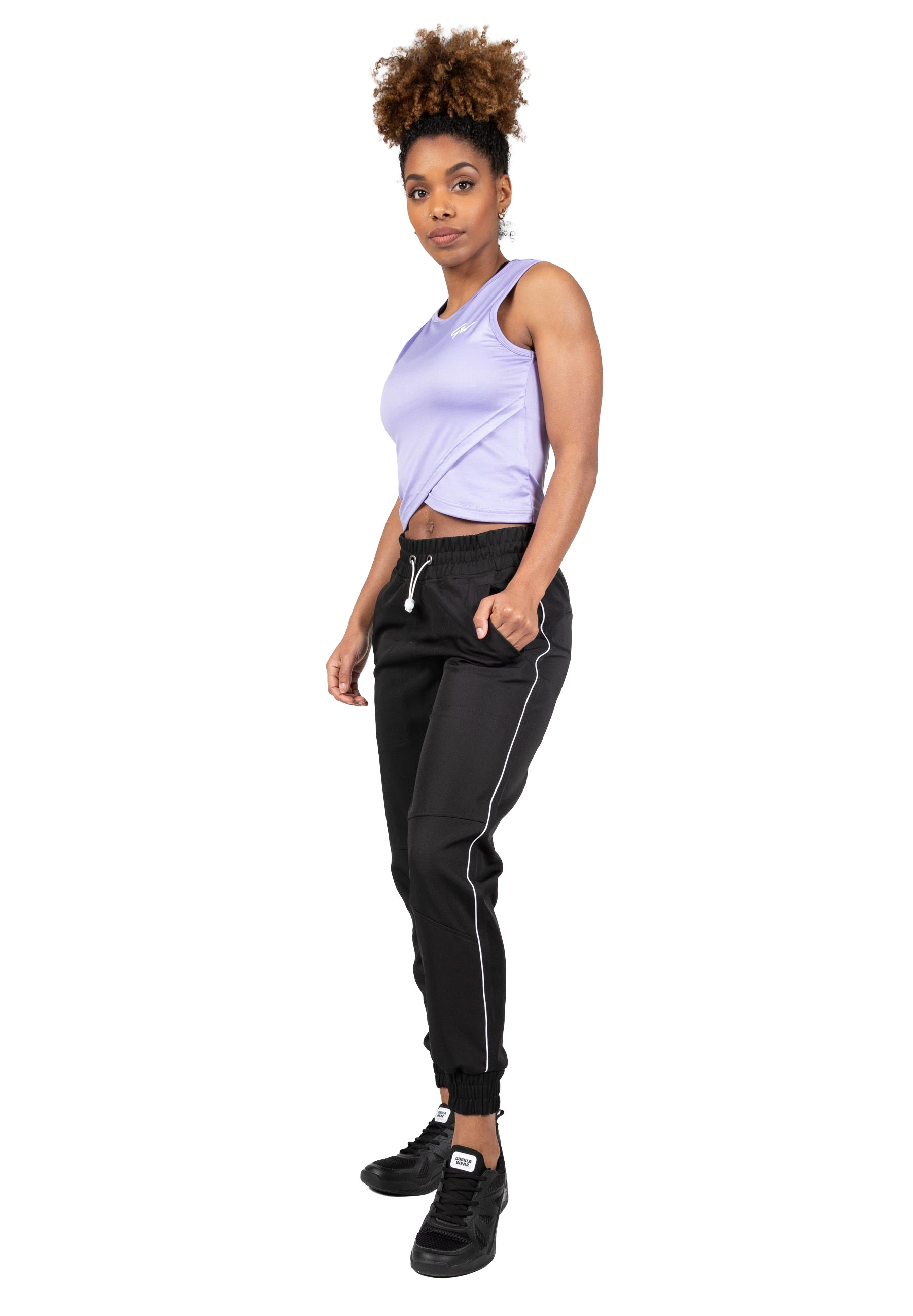 Estelle Twisted Crop Top - Lilac