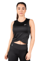 Estelle Twisted Crop Top - Black