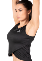 Estelle Twisted Crop Top - Black