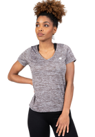Elmira V-Neck T-Shirt - Gray Melange
