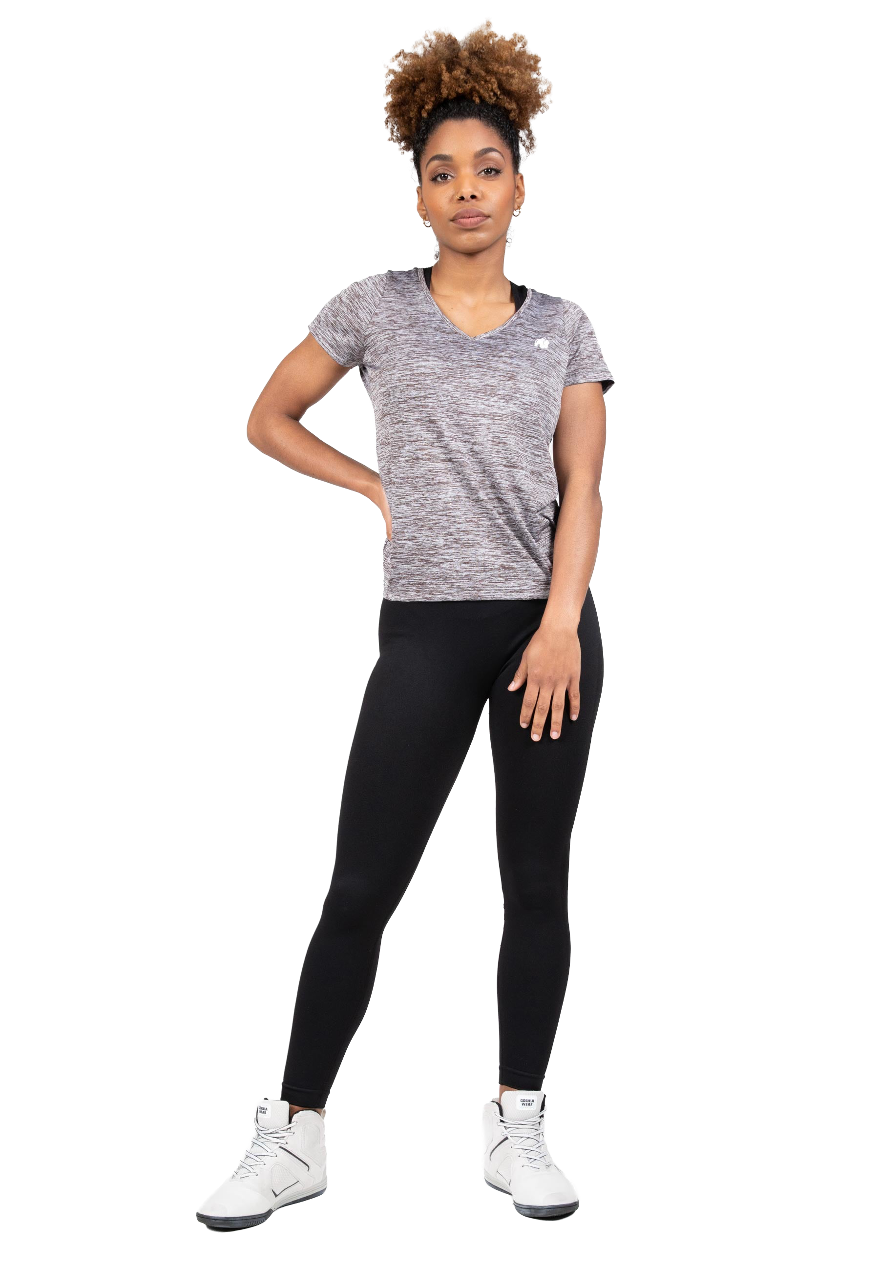 Elmira V-Neck T-Shirt - Gray Melange