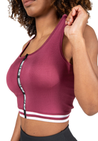 Mesa Zip Top - Burgundy
