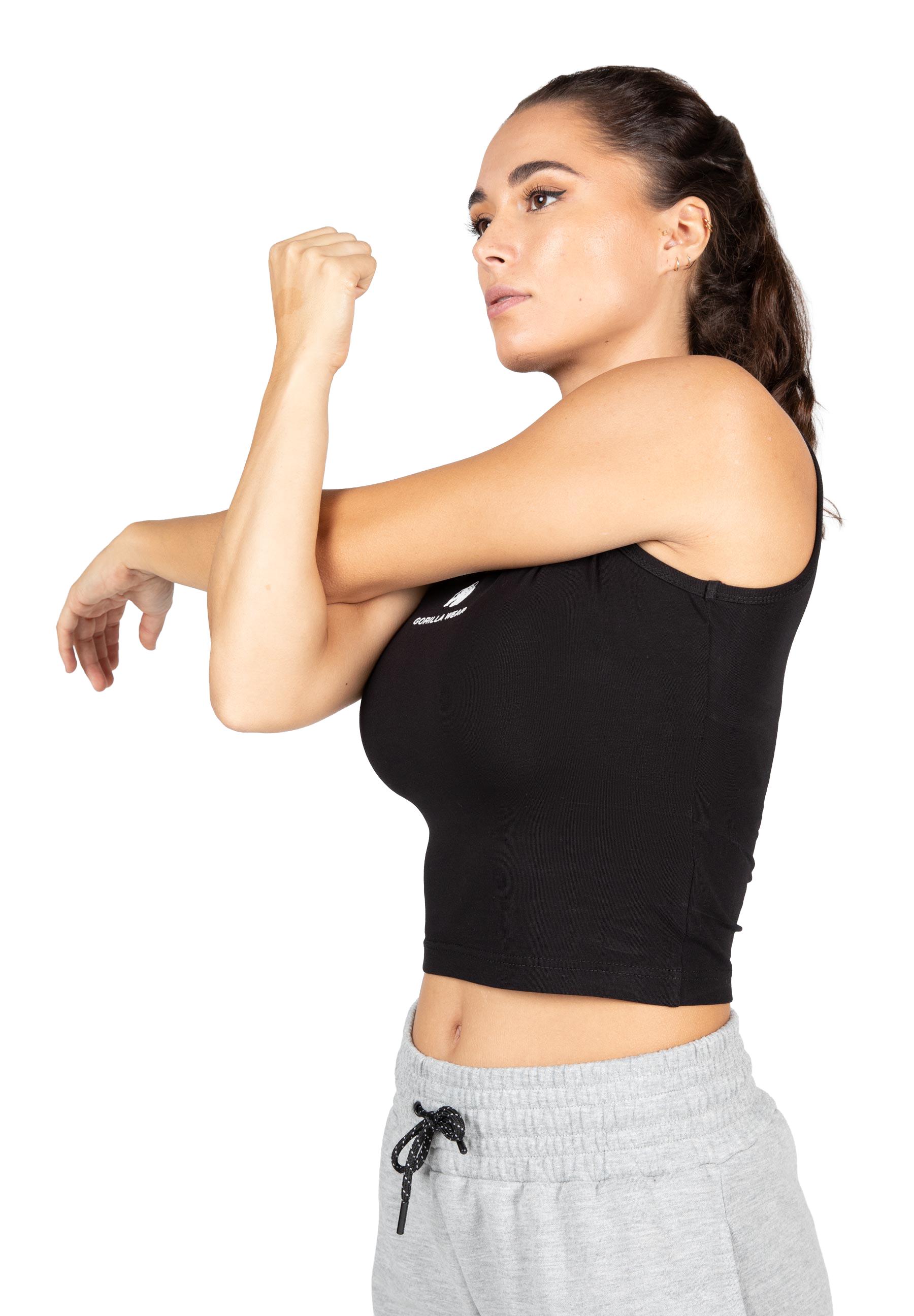 Livonia Crop Top -Black
