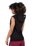 Virginia Sleeveless Hoodie - Black