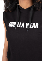 Virginia Sleeveless Hoodie - Black