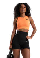 Olivia Seamless Crop Top - Peach