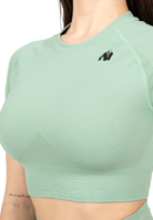Whitney Seamless Crop Top - Green