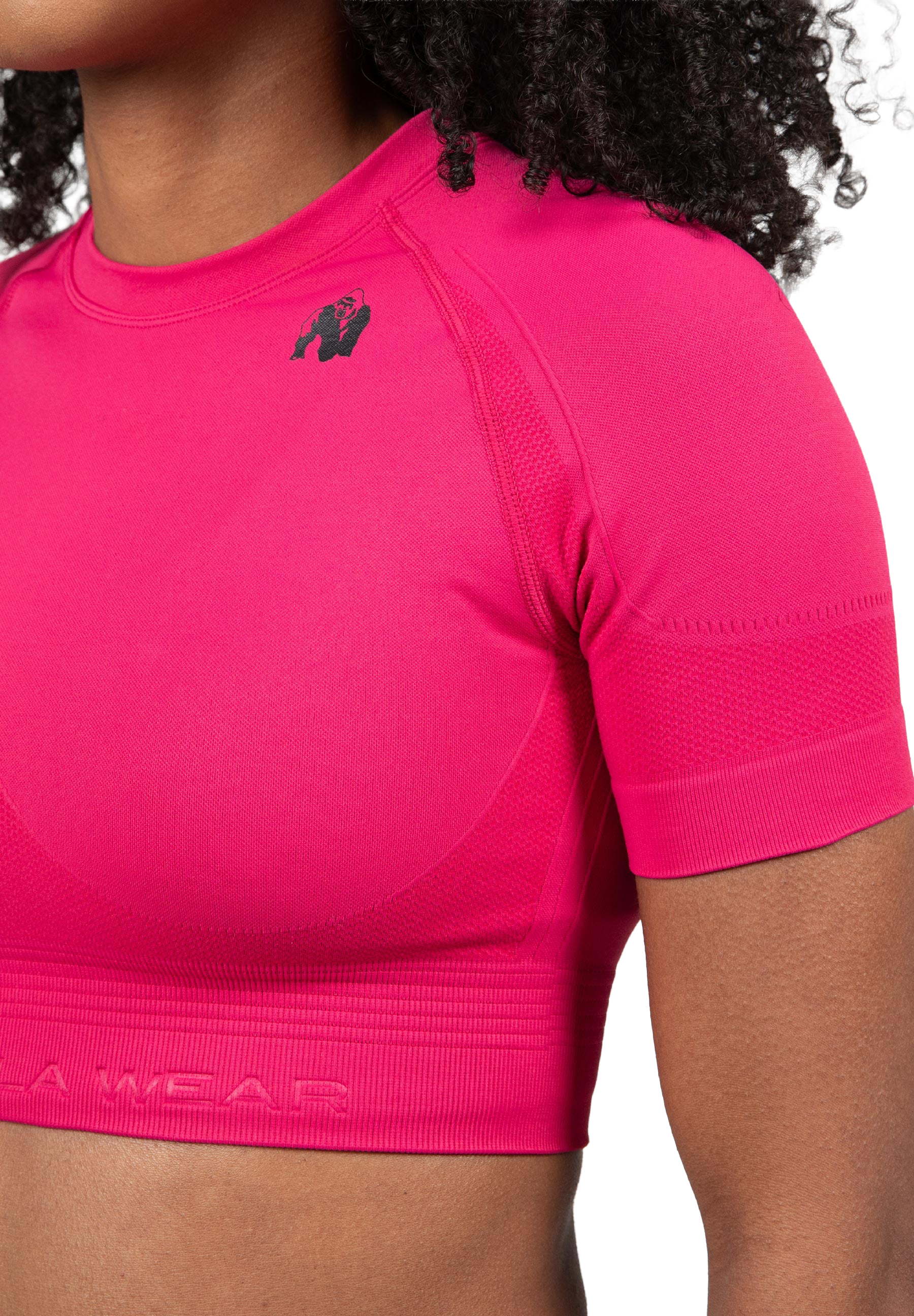Whitney Seamless Crop Top - Pink