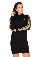 Isabella Sweatshirt Dress - Black
