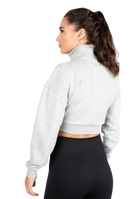 Ocala Cropped Half-Zip Sweatshirt - Gray