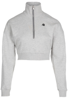 Ocala Cropped Half-Zip Sweatshirt - Gray