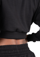 Ocala Cropped Half-Zip Sweatshirt - Black
