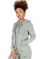Pixley Zipped Hoodie - Light Green