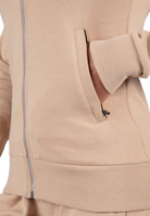 Marion Zipped Hoodie - Beige