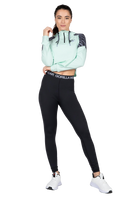 Zion Cropped Hoodie - Mint Green