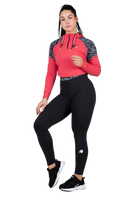Zion Cropped Hoodie - Red