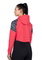 Zion Cropped Hoodie - Red