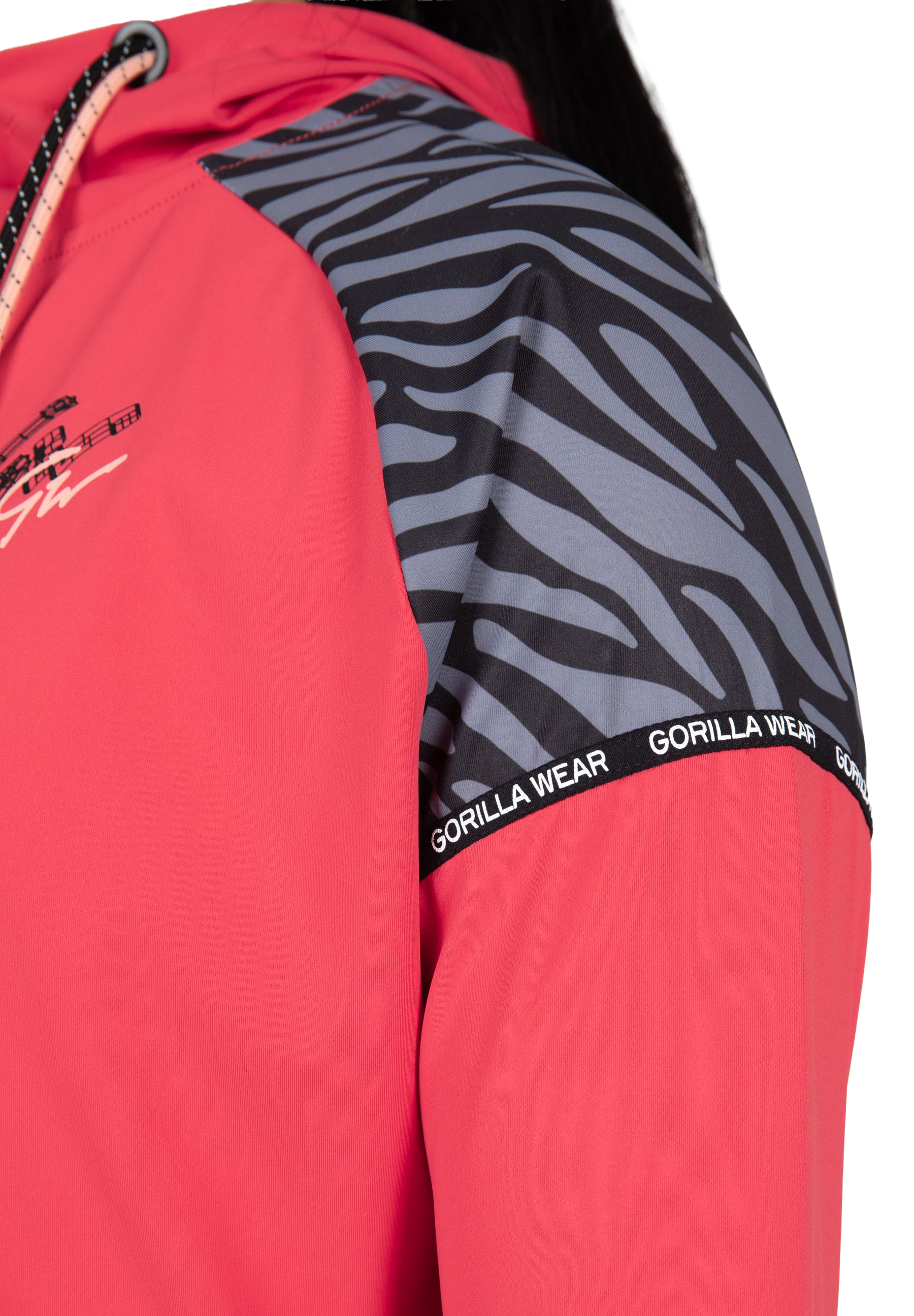 Zion Cropped Hoodie - Red