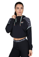 Zion Cropped Hoodie - Black