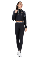 Zion Cropped Hoodie - Black