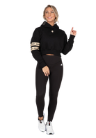 Tracey Cropped Hoodie - Black