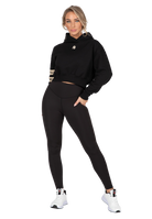Tracey Cropped Hoodie - Black