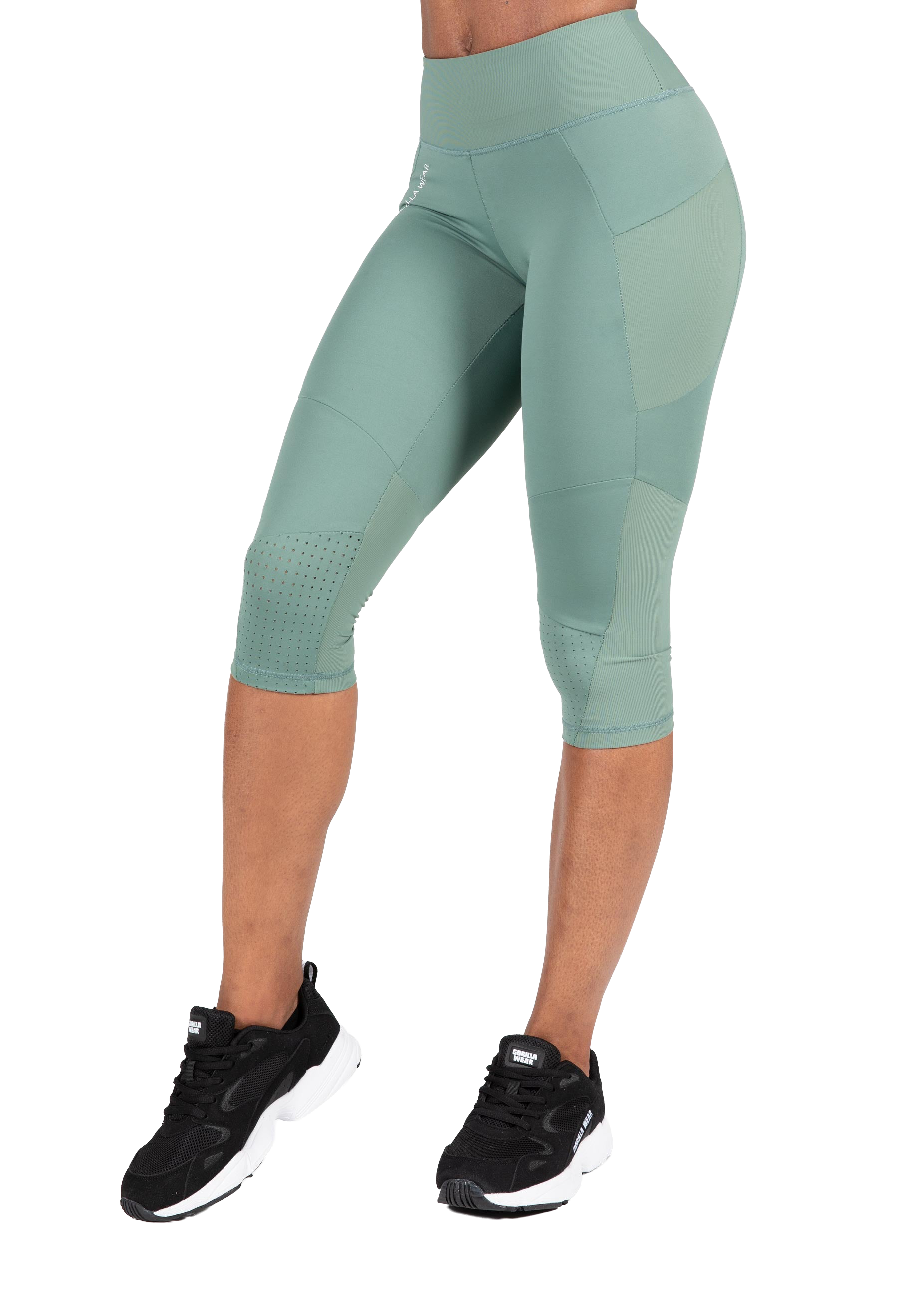 Monroe Cropped Leggings - Green