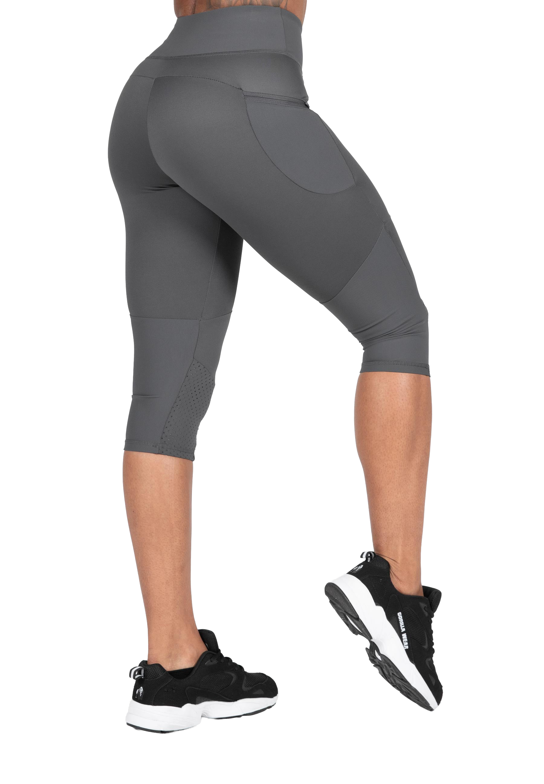 Monroe Cropped Leggings - Gray